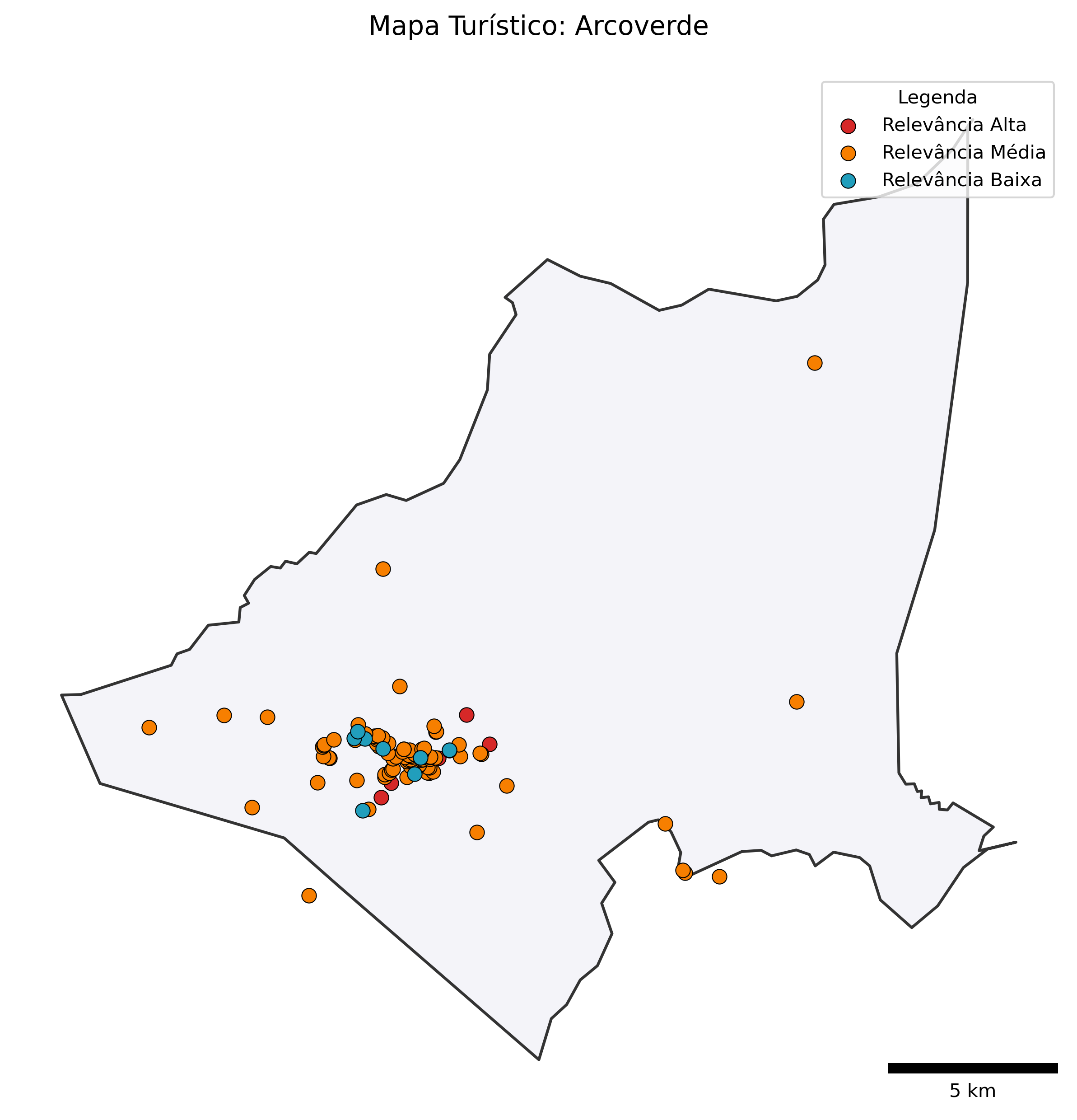 Mapa Turístico de Arcoverde
